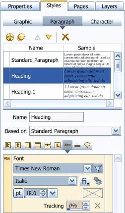 Paragraph Style Definition