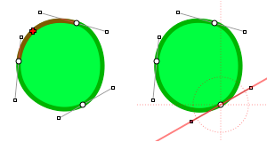 Shaper tool used to change the shape or modify an existing point